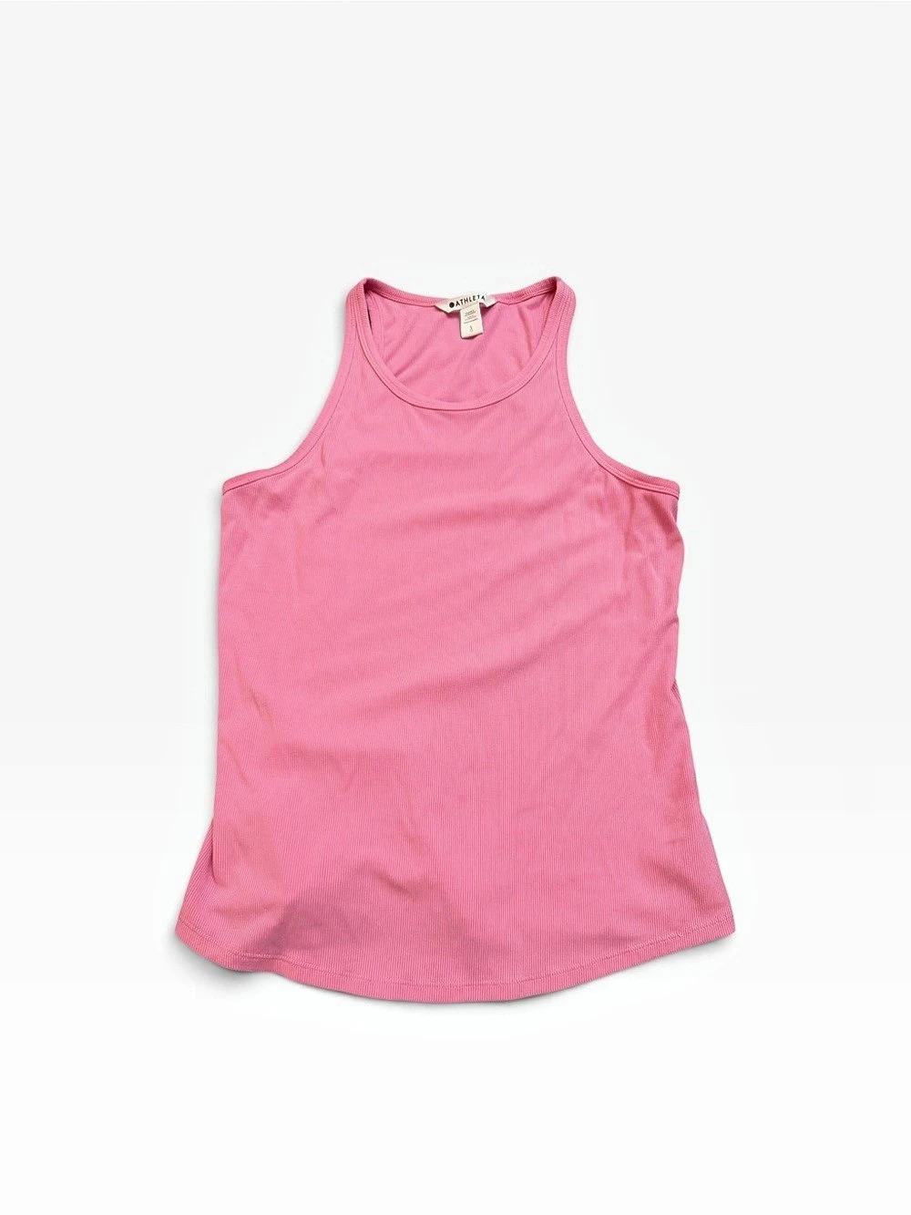 Athleta Ribbed Tank Top in Pink Size Small Like New